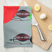 アイラブケニアアートプリント キッチンタオル (四つ折り)