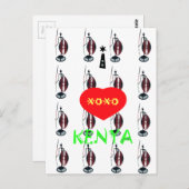 アイラブケニヤマサイアートプリント ポストカード (正面/裏面)