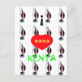 アイラブケニヤマサイアートプリント ポストカード (正面)