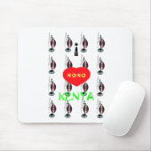 アイラブケニヤマサイアートプリント マウスパッド (マウス)