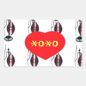 アイラブケニヤマサイアートプリント 長方形シール (正面)