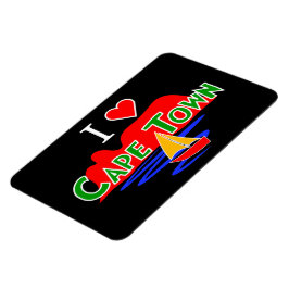 アイラブケープタウンテーブルマウンテンラージフレキシマグネット マグネット