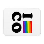 アイラブゲイコロラド マグネット (横)