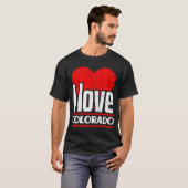 アイラブコロラド最高のホーム州Iハートコロラド Tシャツ (正面フル)