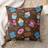 アイラブコーヒースイーツ&トリート装飾用クッション クッション (ブランケット)