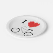 アイラブサイクリング ペーパープレート (アングル)