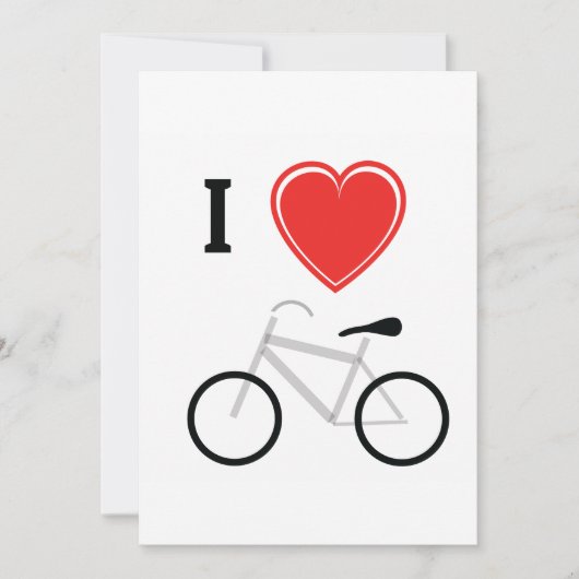 アイラブサイクリング 招待状 (正面)