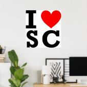 アイラブサウスカロライナデザイン ポスター (ホームオフィス)
