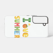 アイラブサマー文字 SAMSUNG GALAXYケース (裏面横)