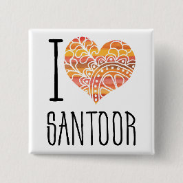 アイラブサントオレンジマンダラハート 缶バッジ