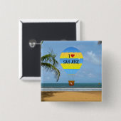 アイラブサンノゼホットエアバルーンビーチシーン 缶バッジ (正面&裏面)