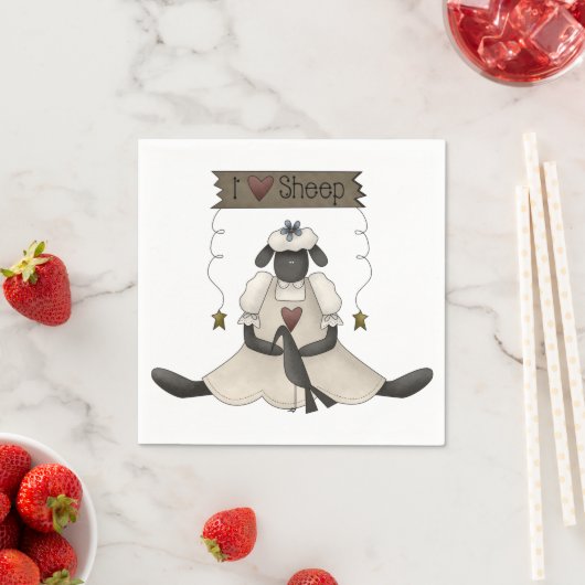 アイラブシープ紙ナプキンス スタンダードカクテルナプキン (インサイチュ)