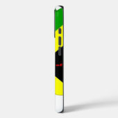 アイラブジャマイカ文字オンフラッグアートプリント Case-Mate iPhoneケース (裏面 / 左)