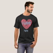 アイラブジョギングハートイメージホビースト Tシャツ (正面フル)