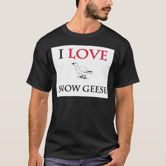 アイラブスノーガチョウ Tシャツ (正面)