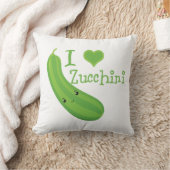 アイラブズッキーニスマイルズかわいいズッキーニ クッション (ブランケット)