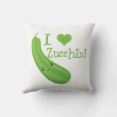 アイラブズッキーニスマイルズかわいいズッキーニ クッション (裏面)