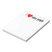 アイラブソーバーピープルことわざ引用文 ノートパッド (回転)