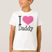 アイラブダディハートピンク Tシャツ (正面)