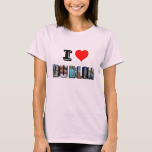 アイラブダブリンアイルランド3D旅行写真 Tシャツ