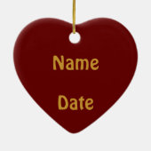 アイラブチョコレートオーナメント セラミックオーナメント (裏面)