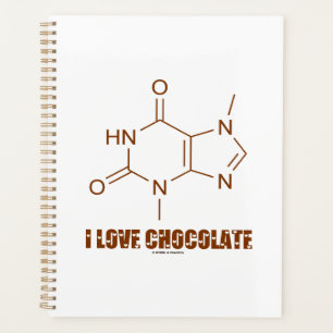 アイラブチョコレートテオブロミン分子化学 プランナー手帳