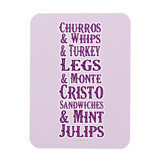 アイラブテーマパークフード マグネット (縦)