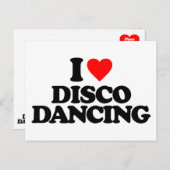 アイラブディスコ踊り ポストカード (正面/裏面)