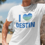 アイラブデスティンフロリダビーチバケーション Tシャツ<br><div class="desc">私はデスティンフロリダの旅行Tシャツが大好きで、海の海辺の可愛いハートの形の写真。美しい海岸沿いの海は夏休みに私を幸せにする。</div>