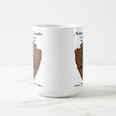 アイラブナショナルパークセンテニアルアートプリント コーヒーマグカップ (中央)