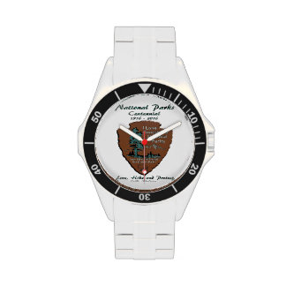 アイラブナショナルパークセンテニアルアートプリント 腕時計