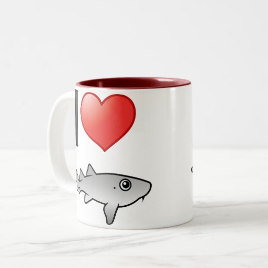 アイラブナースサメ ツートーンマグカップ (正面左)