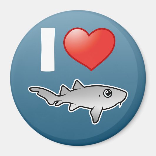 アイラブナースサメ マグネット (正面)