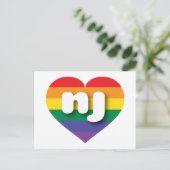 アイラブニュージャージーレインボーハート ポストカード (スタンド正面)