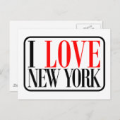 アイラブニューヨークデザイン ポストカード (正面/裏面)