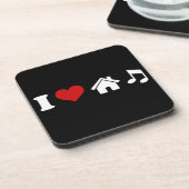 アイラブハウスミュージックコースター |イビサパーティー踊り コースター (左側)