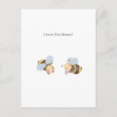 アイラブハニービーイラストレーション引用文カード ポストカード (正面)