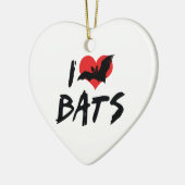 アイラブハートこうもり セラミックオーナメント (左)