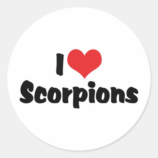 アイラブハートサソリ ラウンドシール (正面)