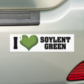 アイラブハートソイレントグリーン バンパーステッカー (車上)