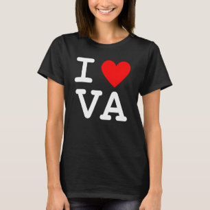 アイラブハートバージニアUSA州VAお土産ビーチ Tシャツ