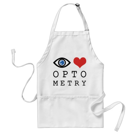 アイラブハート検眼法 – 眼科医の眼球図 スタンダードエプロン (正面)