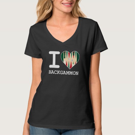 アイラブバックギャモン Tシャツ (正面)