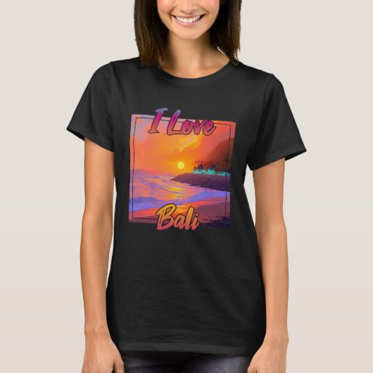 アイラブバリ Tシャツ (正面)