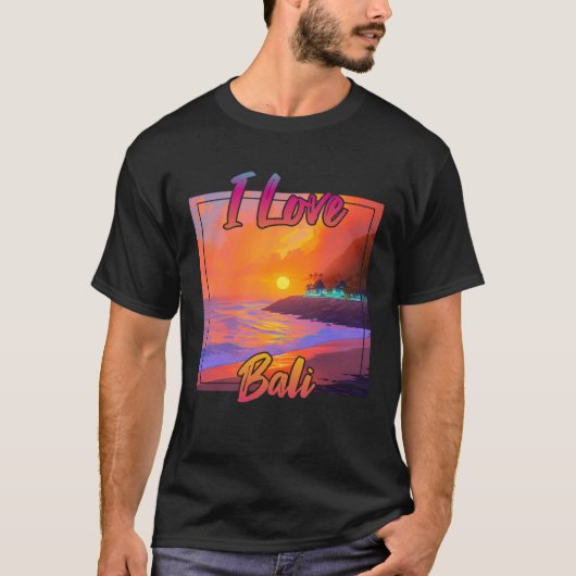 アイラブバリ Tシャツ (正面)