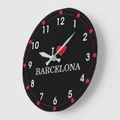 アイラブバルセロナ ラージ壁時計 (傾斜)