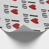 アイラブパパグリッターラッピング紙 ラッピングペーパー (角)