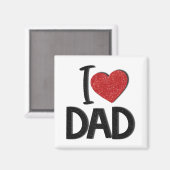 アイラブパパ磁石 マグネット (正面/裏面)