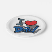 アイラブパパ ペーパープレート (アングル)