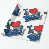 アイラブパパ ラッピングペーパー (アンロールド)